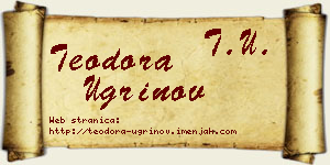 Teodora Ugrinov vizit kartica